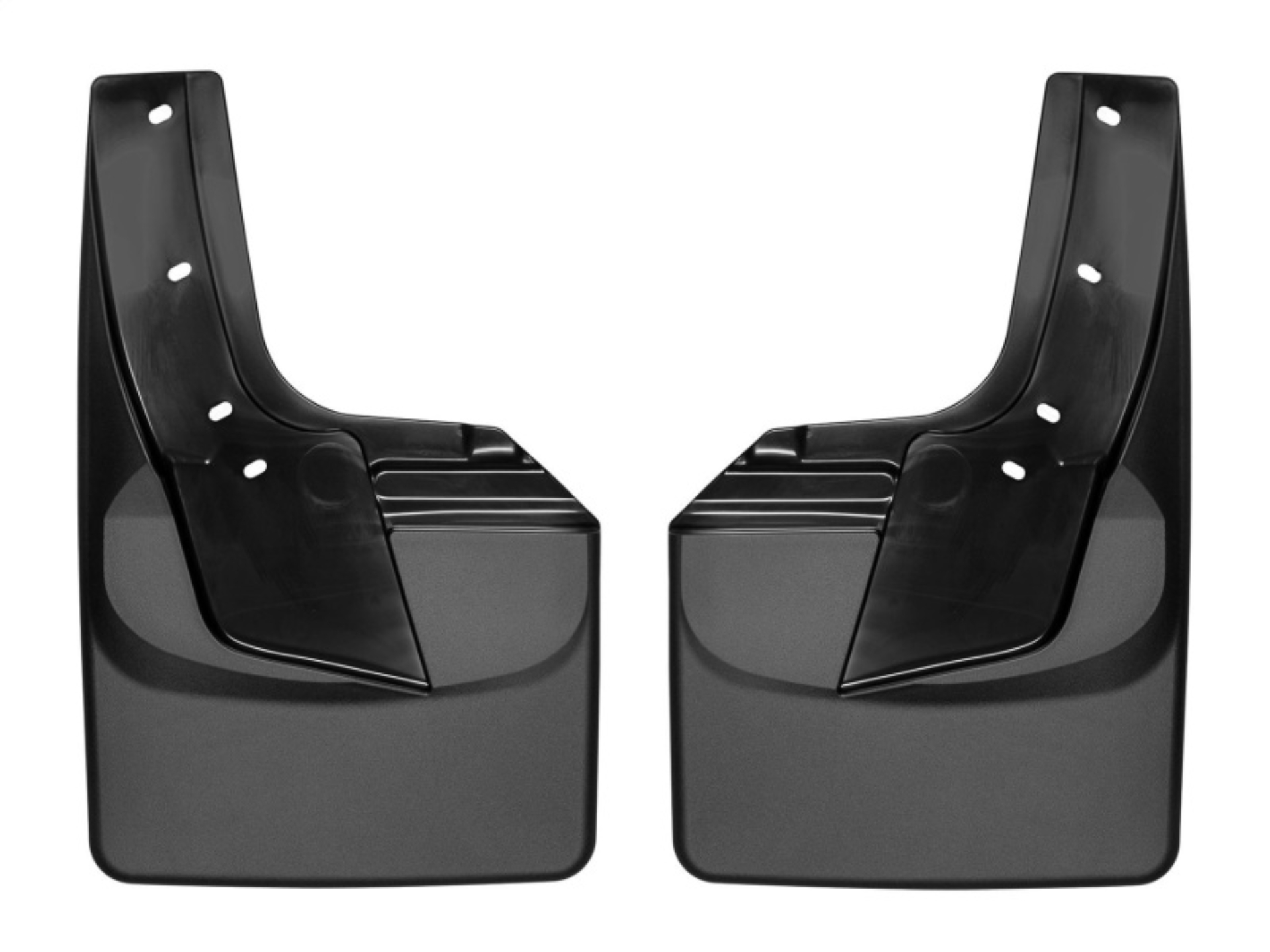 Picture of WeatherTech 19+ Dodge Ram w/ Factory Flares Rear No Drill Mudflaps - Black