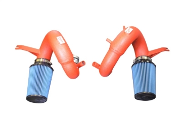 Picture of Injen 18-20 Kia Stinger 3.3L Twin Turbo Wrinkle Red Short Ram Air Intake