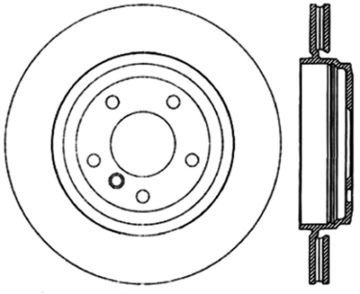 Picture of Sport Slotted Cryo Brake Rotor; Rear Left