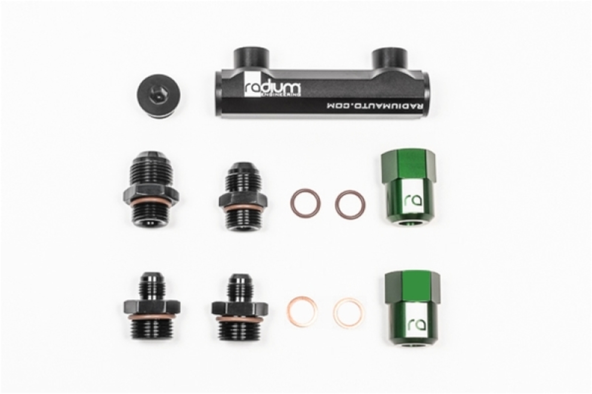 Picture of Radium Engineering Bosch Pumps 4 Port Manifold Reuses Check Valves - Universal