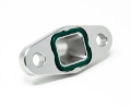 Picture of Torque Solution Billet Offset Oil Drain Flange w/ Integrated -10AN Flange: T3/T4 & PTE/Borg Turbo