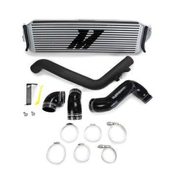Picture of Mishimoto 2017+ Honda Civic Type R Performance Intercooler Kit - Silver Core Black Piping