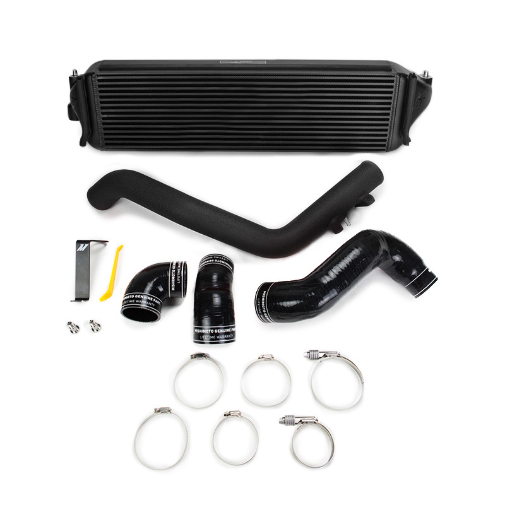 Picture of Mishimoto 2017+ Honda Civic Type R Intercooler Kit - Black Intercooler Black Pipes
