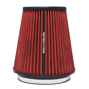 Picture of Spectre HPR Conical Air Filter 6in. Flange ID / 7.719in. Base OD / 8.5in. Tall - Red