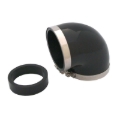 Picture of Spectre Coupler Elbow Reducer 3in. / 90 Degree w/2.5in. Insert (PVC) - Black