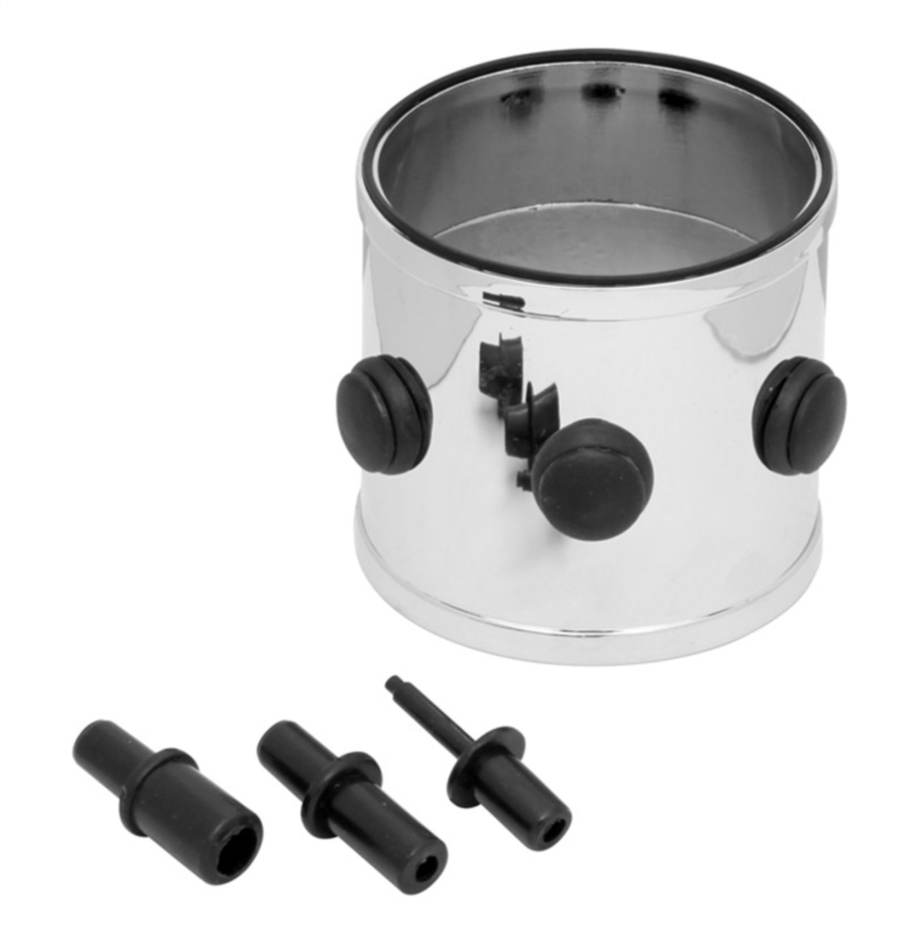Picture of Spectre Universal Adapter Intake Manifold / Vent Port & Vacuum Sensor Adapter 3in. - Chrome