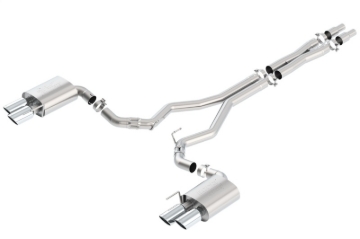 Picture of Borla 2018 Ford Mustang GT 5.0L AT/MT (w/o Valves) ATAK 3in Cat-Back Exhaust w/Polished Tips