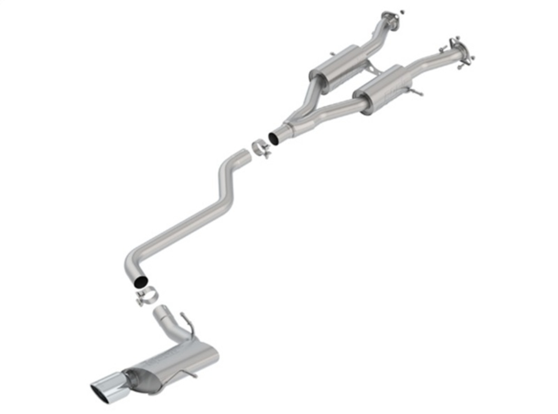 Picture of Borla 14-18 Jeep Grand Cherokee 3.6L A/T 4DR S-Type 2.5in Catback Exhaust w/Polished Tip