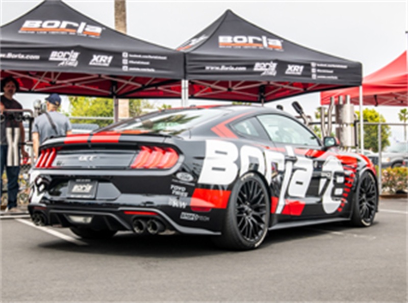 Picture of Borla 2018 Ford Mustang GT 5.0L AT/MT (w/o Valves) S-Type 3in Cat-Back Exhaust w/Carbon Fiber Tips