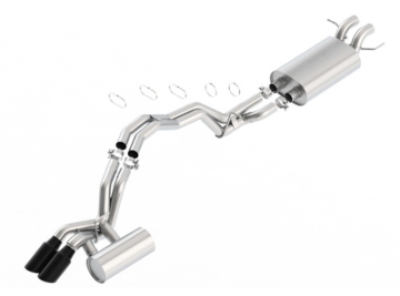 Picture of Borla 2018 Lincoln Navigator 3.5L A/T 2WD/4WD Touring 2.5in Catback Exhaust w/Black Chrome Tips