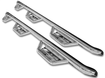 Picture of N-Fab Podium SS 10-18 Dodge Ram 2500/3500 Crew Cab 6.5ft Bed - Polished Stainless - Bed Access - 3in