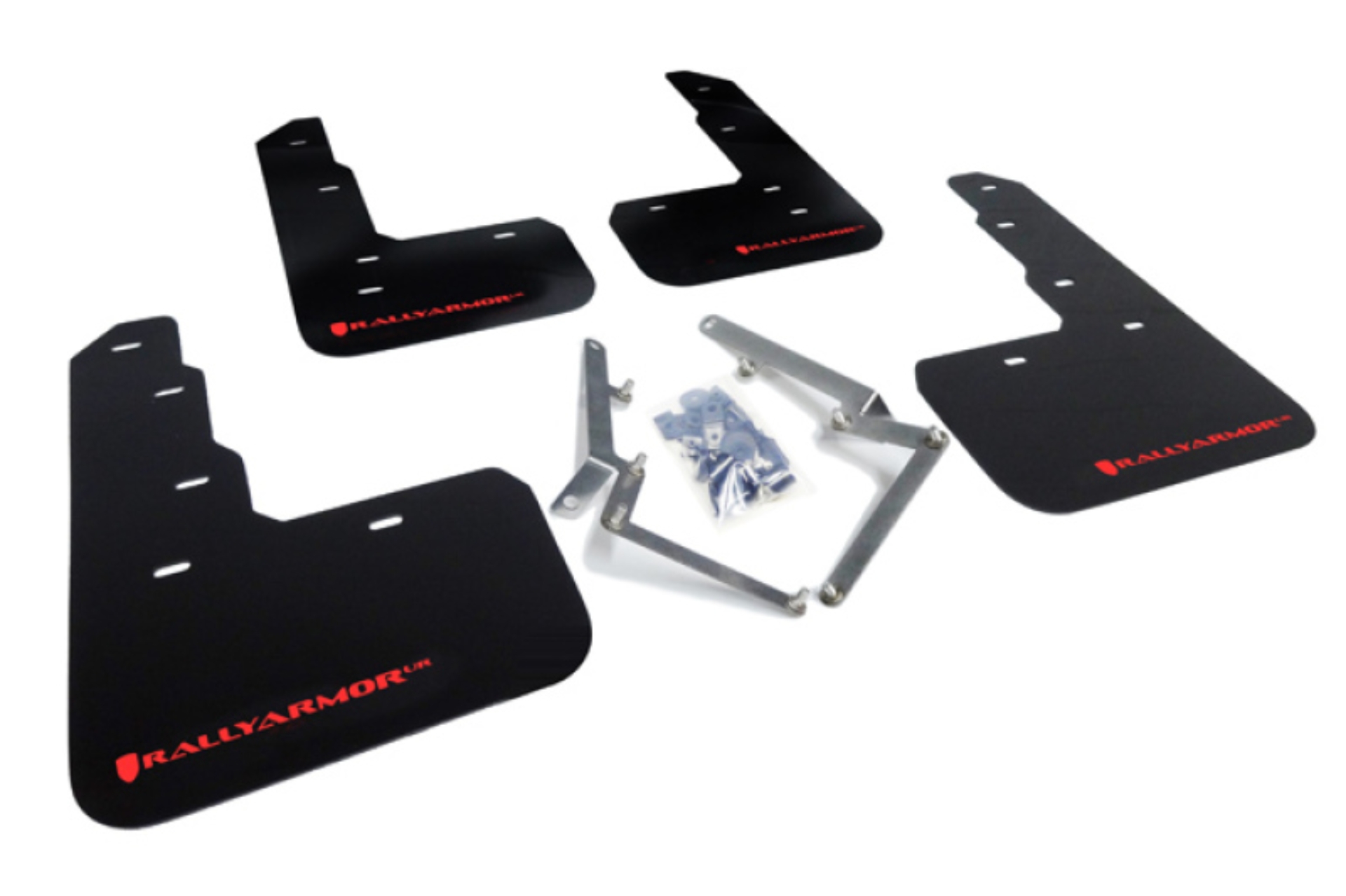 Picture of Rally Armor 17-22 Honda Civic Type R Black UR Mud Flap w/Red Logo