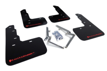 Picture of Rally Armor 17-22 Honda Civic Type R Black UR Mud Flap w/Red Logo
