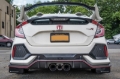 Picture of Rally Armor 17-22 Honda Civic Type R Black UR Mud Flap w/Red Logo