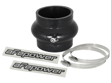 Picture of aFe Magnum FORCE CAI Univ. Silicone Coupling Kit (2.75in. ID / 3in. L) Straight Coupler w/Hump - Blk