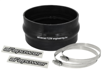 Picture of aFe Magnum FORCE CAI Univ. Silicone Coupling Kit (6in. ID / 3in. L) Straight Coupler w/Hump - Black