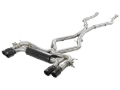 Picture of aFe MACH Force-Xp 3.5in. 304 SS C/B Exhaust System 15-18 BMW X5 M (F85) V8-4.4L (tt) - Black Tip