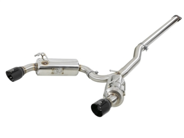 Picture of aFe Takeda 3in. to 2.5in. 304 SS C/B Exhaust 08-15 Mitsubishi Lancer EVO I4-2.0L (t) - Black Tips