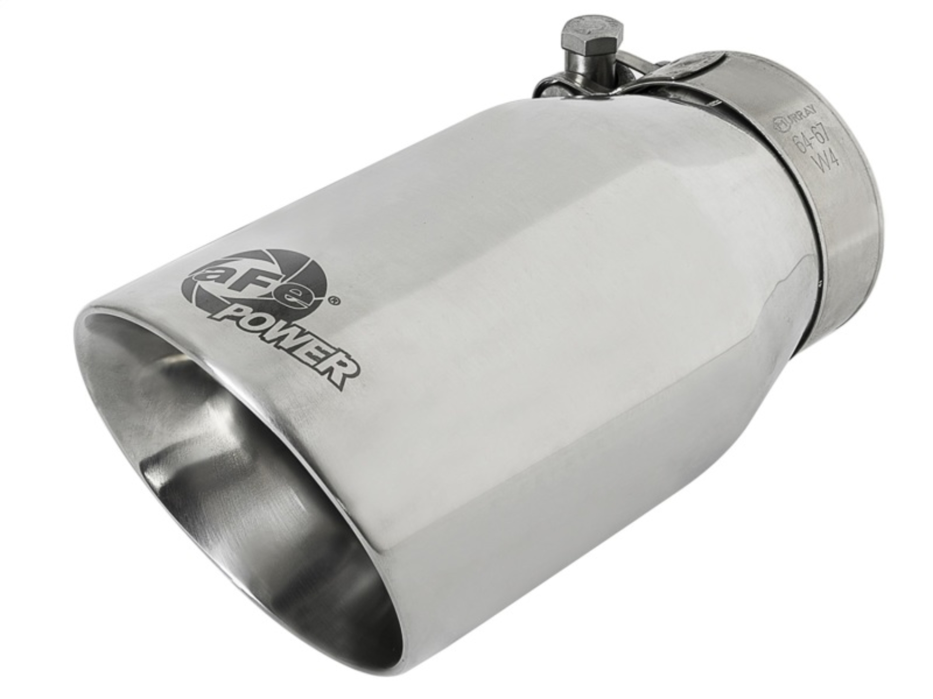 Picture of aFe MACH Force-Xp Universal 304 SS Single-Wall Clamp-On Exhaust Tip - Polished