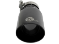 Picture of aFe MACH Force-Xp Universal 409 SS Single-Wall Clamp-On Exhaust Tip - Black