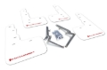 Picture of Rally Armor 17-22 Honda Civic Type R White UR Mud Flap w/Red Logo