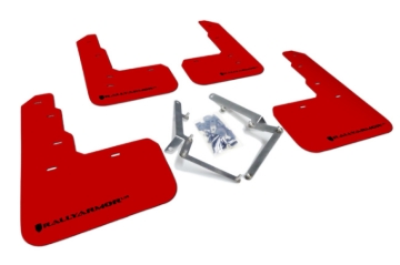Picture of Rally Armor 17-22 Honda Civic Type R Red UR Mud Flap w/Black Logo