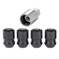 Picture of McGard Wheel Lock Nut Set - 4pk. (Cone Seat) 1/2-20 / 3/4 & 13/16 Dual Hex / 1.28in. Length - Black
