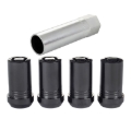 Picture of McGard Wheel Lock Nut Set - 4pk. (Tuner / Cone Seat) M14X1.5 / 22mm Hex / 1.648in. Length - Black