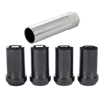 Picture of McGard Wheel Lock Nut Set - 4pk. (Tuner / Cone Seat) M14X1.5 / 22mm Hex / 1.648in. Length - Black