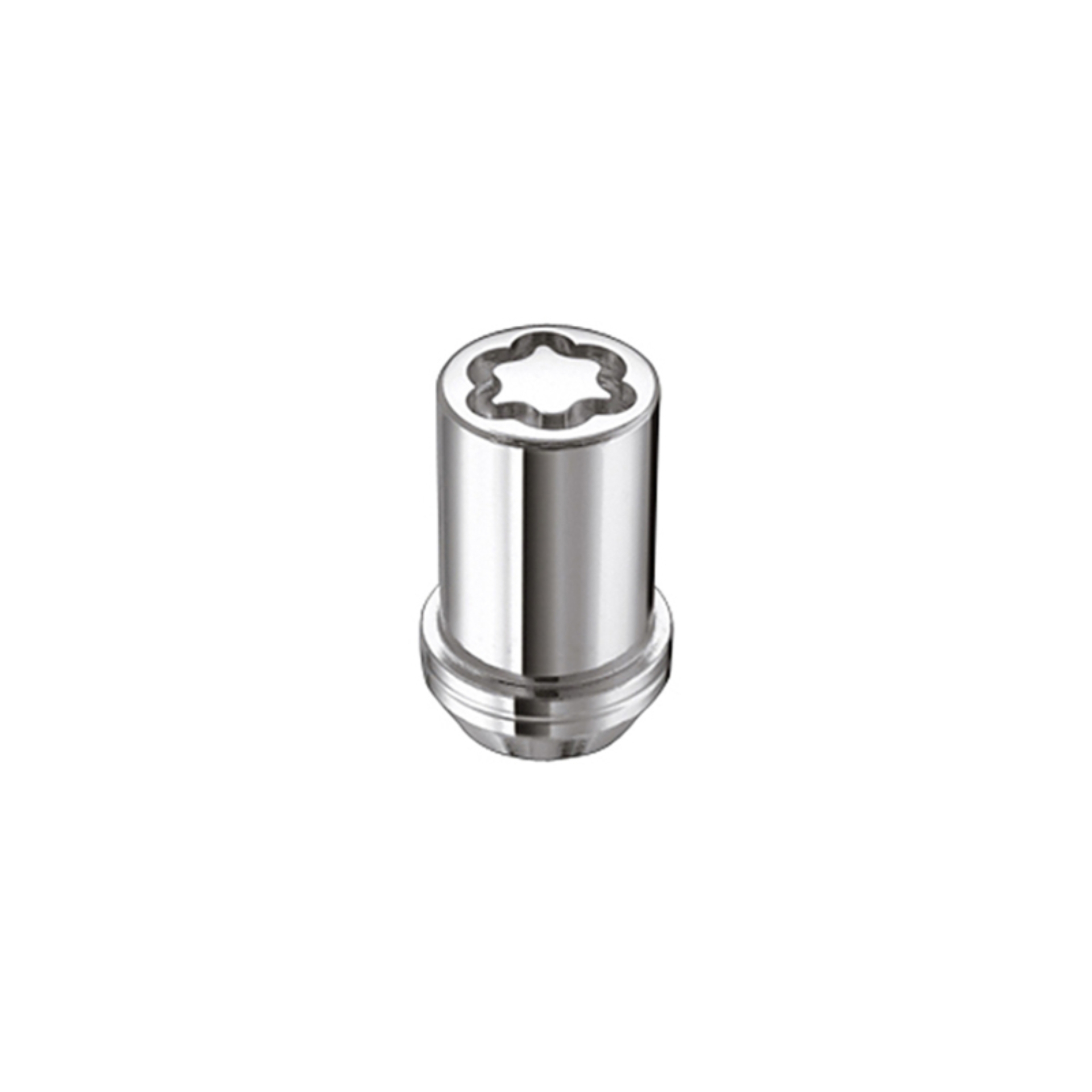 Picture of M12 x 1.5 Chrome Tuner Style Cone Seat Wheel Locks- 1.24 OAL