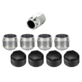 Picture of McGard Wheel Lock Nut Set - 4pk. (Under Hub Cap / Radius Seat) M14X1.5 / 19mm Hex / .890in. L w/Caps