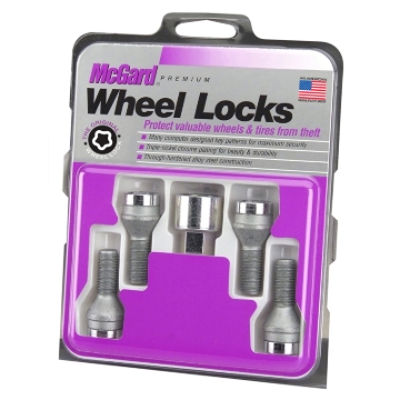 Picture of McGard Wheel Lock Bolt Set - 4pk. (Cone Seat) M12X1.75 / 19mm Hex / 28.9mm Shank Length - Chrome