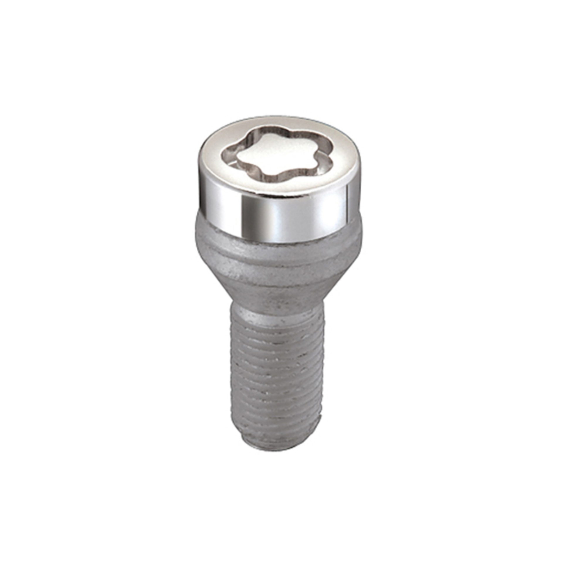 Picture of McGard Wheel Lock Bolt Set - 4pk. (Cone Seat) M14X1.5 / 17mm Hex / 27.5mm Shank Length - Chrome