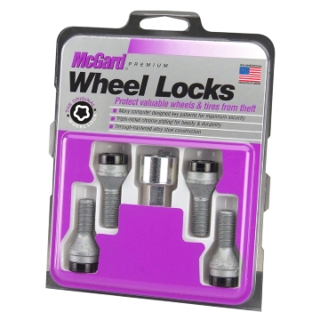 Picture of McGard Wheel Lock Bolt Set - 4pk. (Cone Seat) M14X1.5 / 17mm Hex / 31.0mm Shank Length - Black