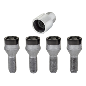 Picture of McGard Wheel Lock Bolt Set - 4pk. (Cone Seat) M12X1.25 / 19mm Hex / 25.6mm Shank Length - Black