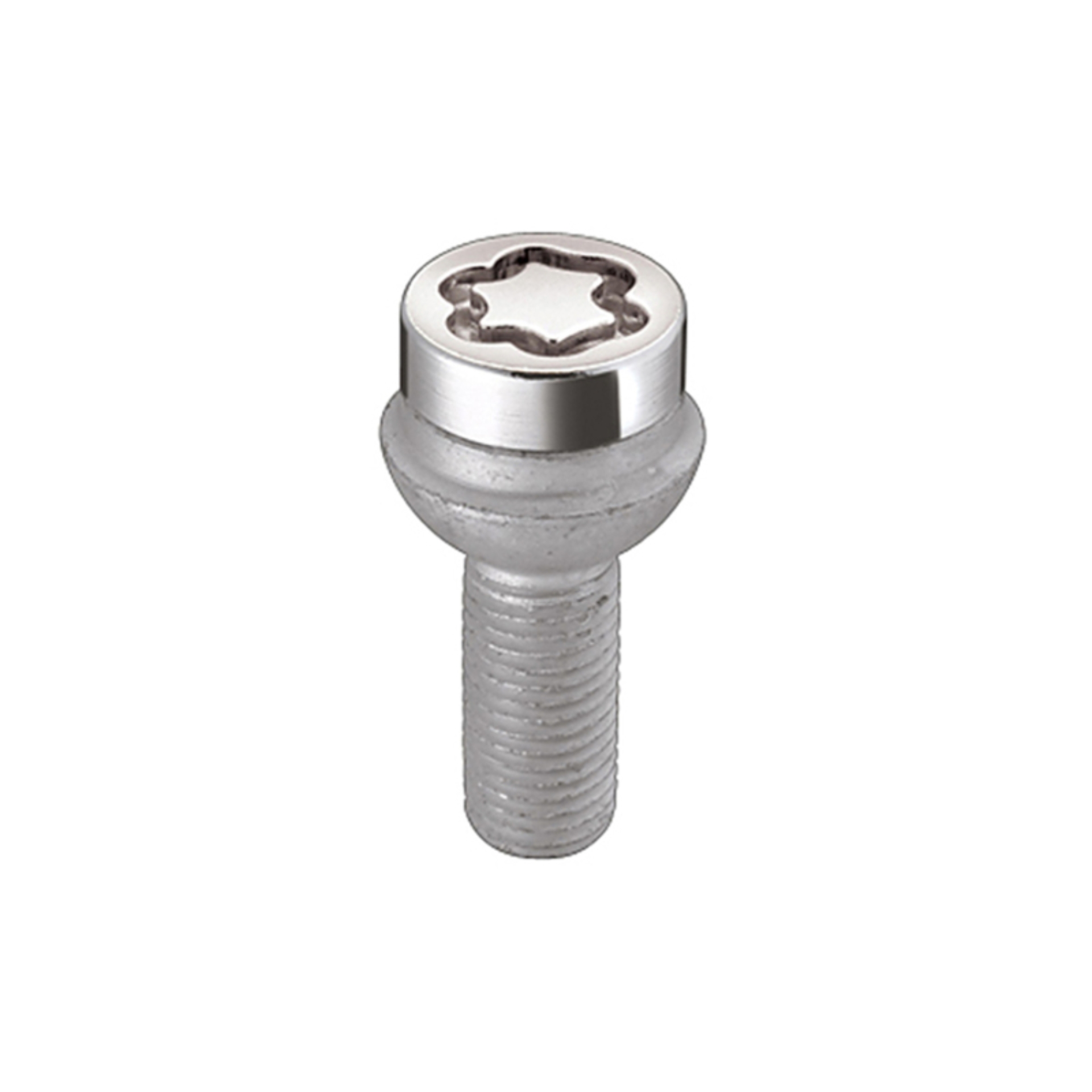 Picture of McGard Wheel Lock Bolt Set - 4pk. (Radius Seat) M14X1.5 / 17mm Hex / 27.0mm Shank Length - Chrome