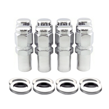 Picture of McGard Hex Lug Nut (Long Shank - 1in. / Duplex) 1/2-20 / 7/8 Hex / 2.425in. Length (8-Pack) - Chrome