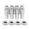 Picture of McGard Hex Lug Nut (Long Shank - 1in. / Duplex) - 9/16-18 / 7/8 Hex / 2.425in. L (8-Pack) - Chrome