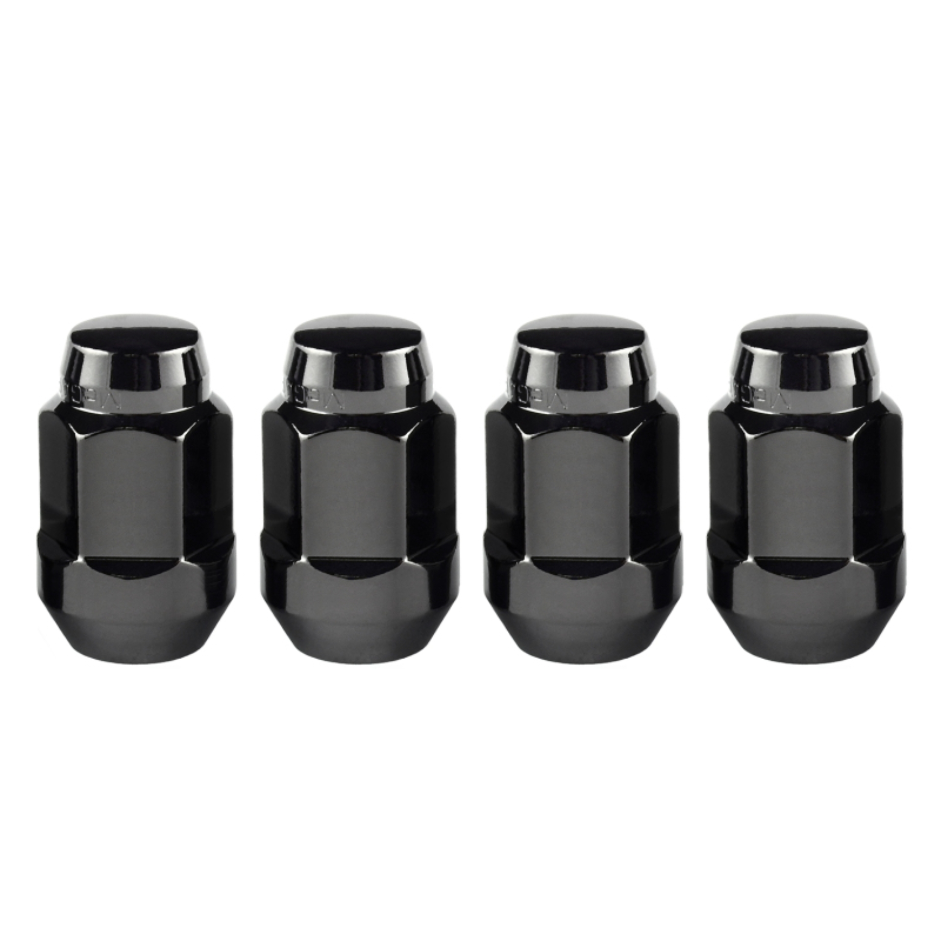Picture of M12 x 1.5 Black Bulge Cone Seat Style Lug Nuts- 3/4 Hex