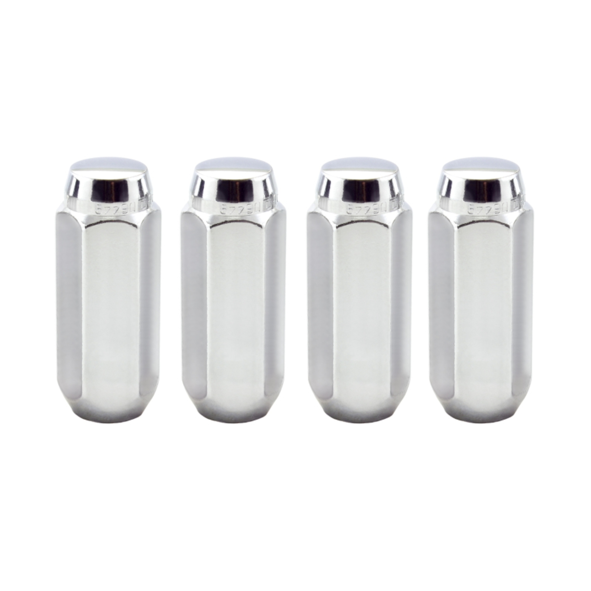 Picture of McGard Hex Lug Nut (Cone Seat / Duplex) M14X2.0 / 13/16 Hex / 2.25in. Length (4-Pack) - Chrome