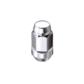 Picture of McGard Hex Lug Nut (Cone Seat Bulge Style) M14X1.5 / 13/16 Hex / 1.945in. Length (4-Pack) - Chrome