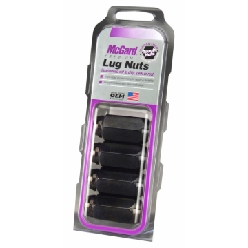 Picture of McGard Hex Lug Nut (Cone Seat) M14X1.5 / 13/16 Hex / 1.945in. Length (4-Pack) - Black