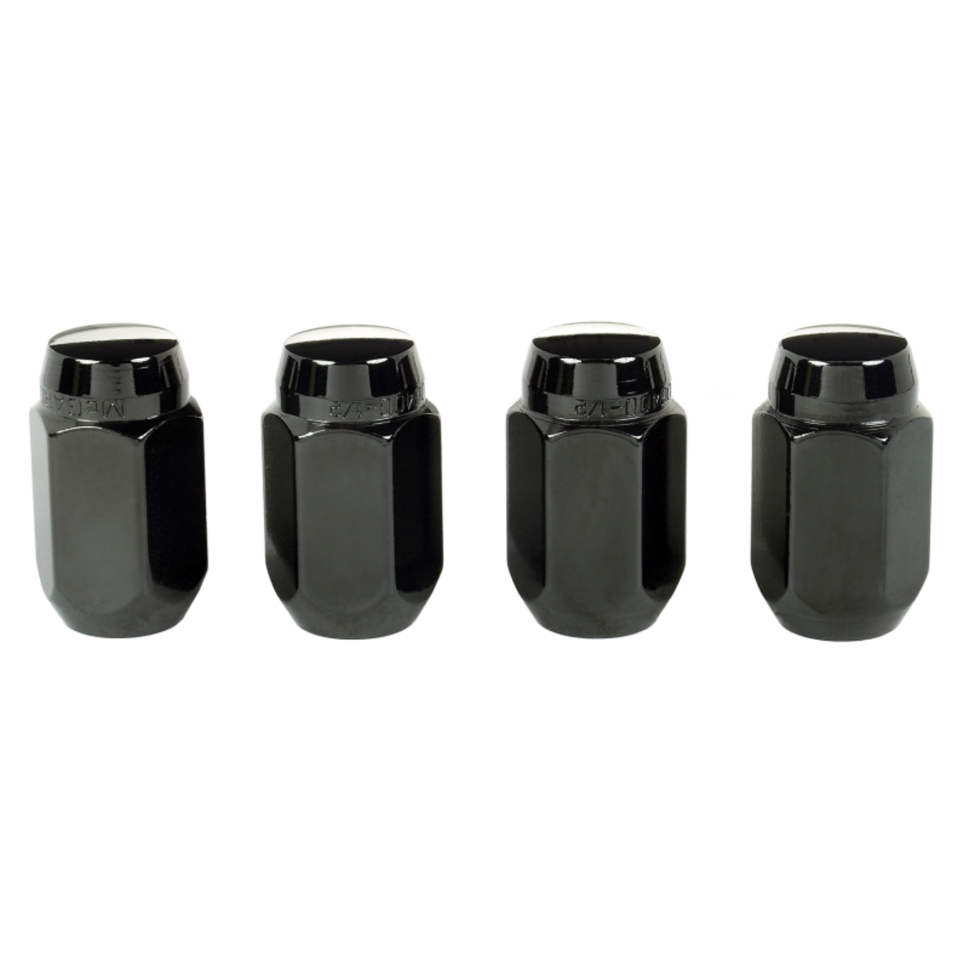 Picture of 1/2-20 Black Cone Seat Style Lug Nuts- 13/16 Hex