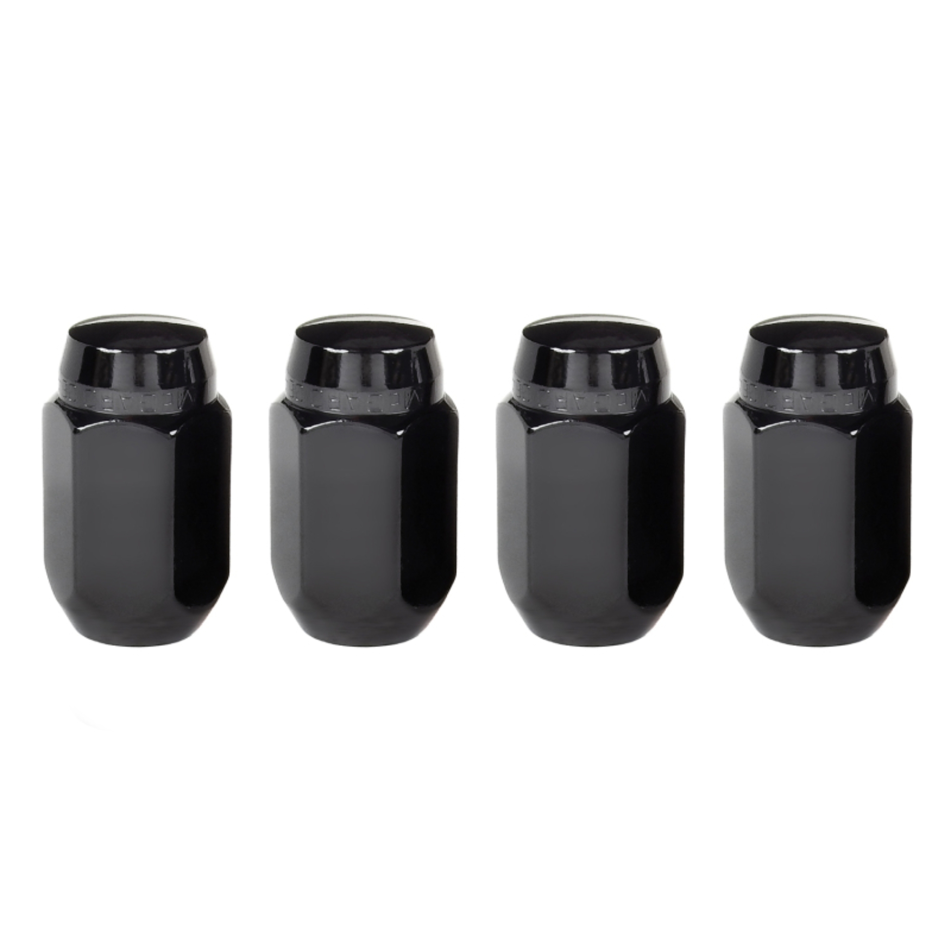 Picture of McGard Hex Lug Nut (Cone Seat) M14X1.5 / 22mm Hex / 1.635in. Length (4-Pack) - Black