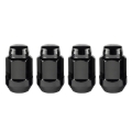 Picture of McGard Hex Lug Nut (Cone Seat Bulge Style) M14X1.5 / 22mm Hex / 1.635in. Length (4-Pack) - Black