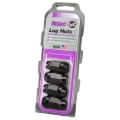 Picture of McGard Hex Lug Nut (Cone Seat Bulge Style) M14X1.5 / 22mm Hex / 1.635in. Length (4-Pack) - Black