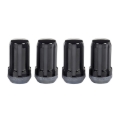 Picture of McGard SplineDrive Lug Nut (Cone Seat) M14X1.5 / 1.648in. Length (4-Pack) - Black (Req. Tool)