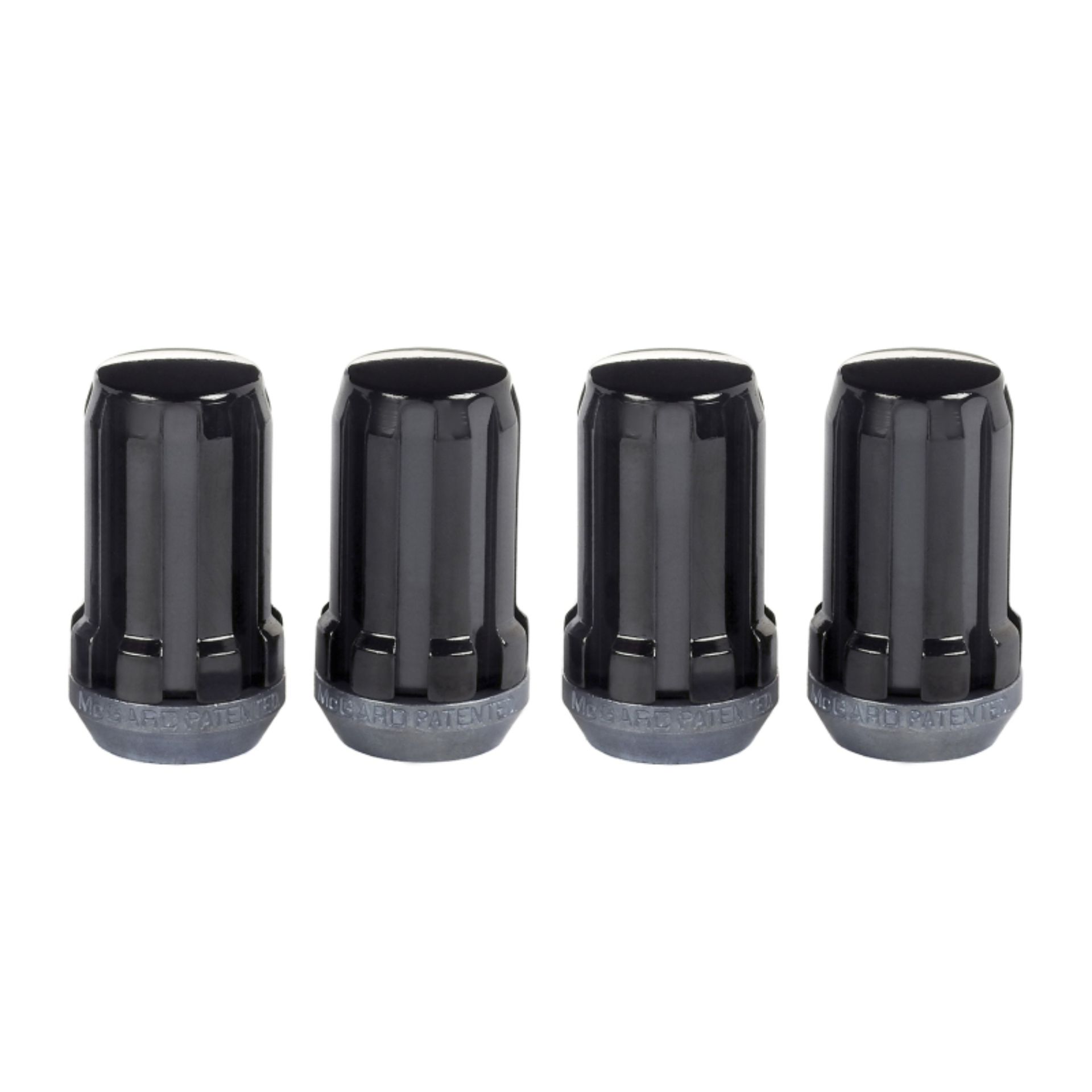 Picture of McGard SplineDrive Lug Nut (Cone Seat) M14X1.5 / 1.648in. Length (4-Pack) - Black (Req. Tool)