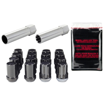 Picture of McGard SplineDrive Tuner 4 Lug Install Kit w/Locks & Tool (Cone) M12X1.5 / 13/16 Hex - Black