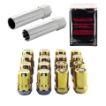 Picture of McGard SplineDrive Tuner 4 Lug Install Kit w/Locks & Tool (Cone) M12X1.5 / 13/16 Hex - Gold